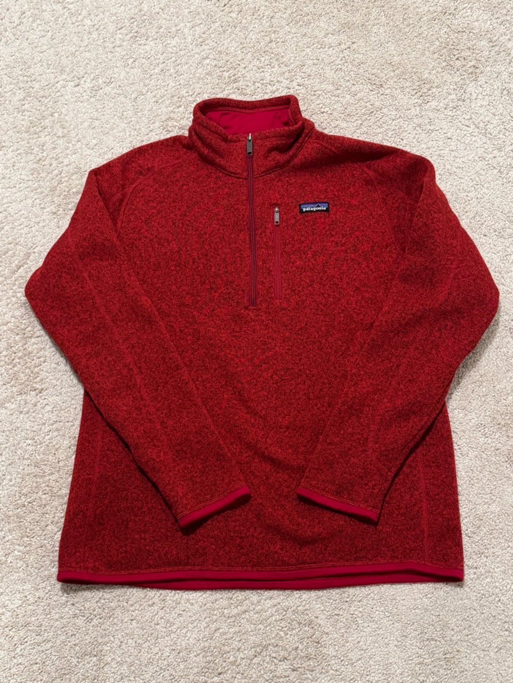 Men’s Patagonia Better Sweater 1/4 Zip - Red